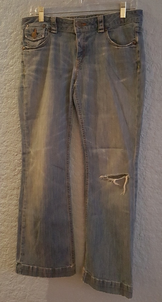 Banana Republic Boot-cut Ripped Jeans